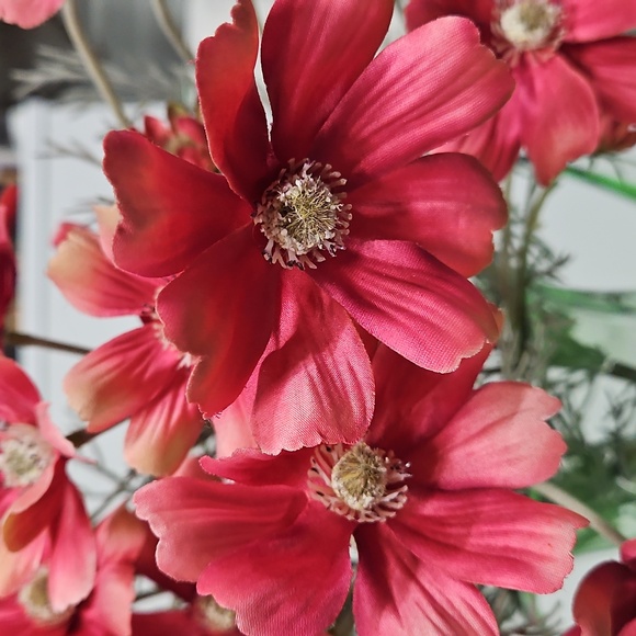 Vintage Handblown Glass Pitcher W/ Flowers - Picture 2 of 7